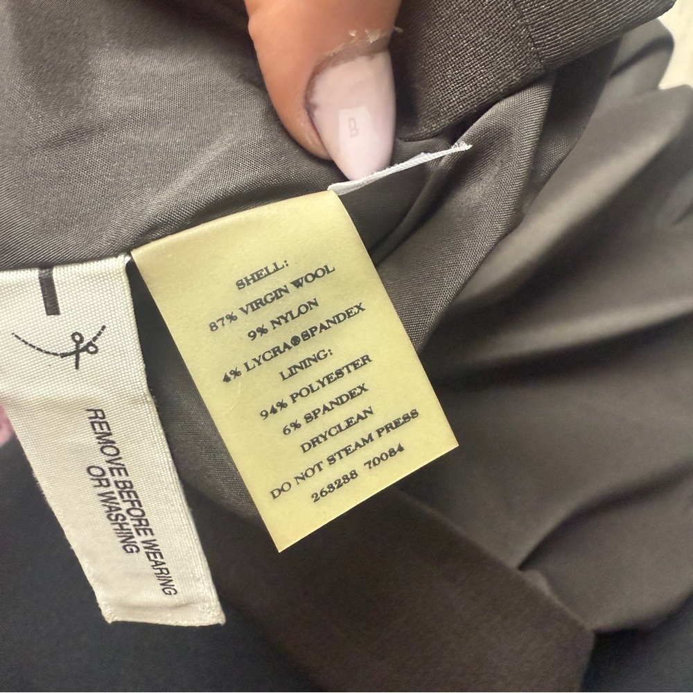 Ann Taylor wool pencil skirt brown size 8 - Picture 9 of 9